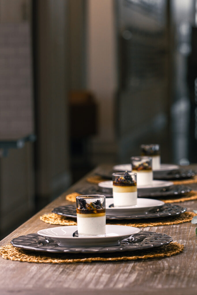 Sweet dishes perfectly arranged by Taste & Savor